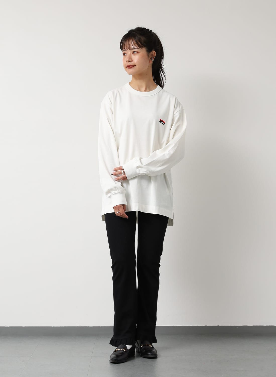 ECO HYBRID BOX LOGO EMBROIDERY L/S TEE|エコハイブリッド ボックス