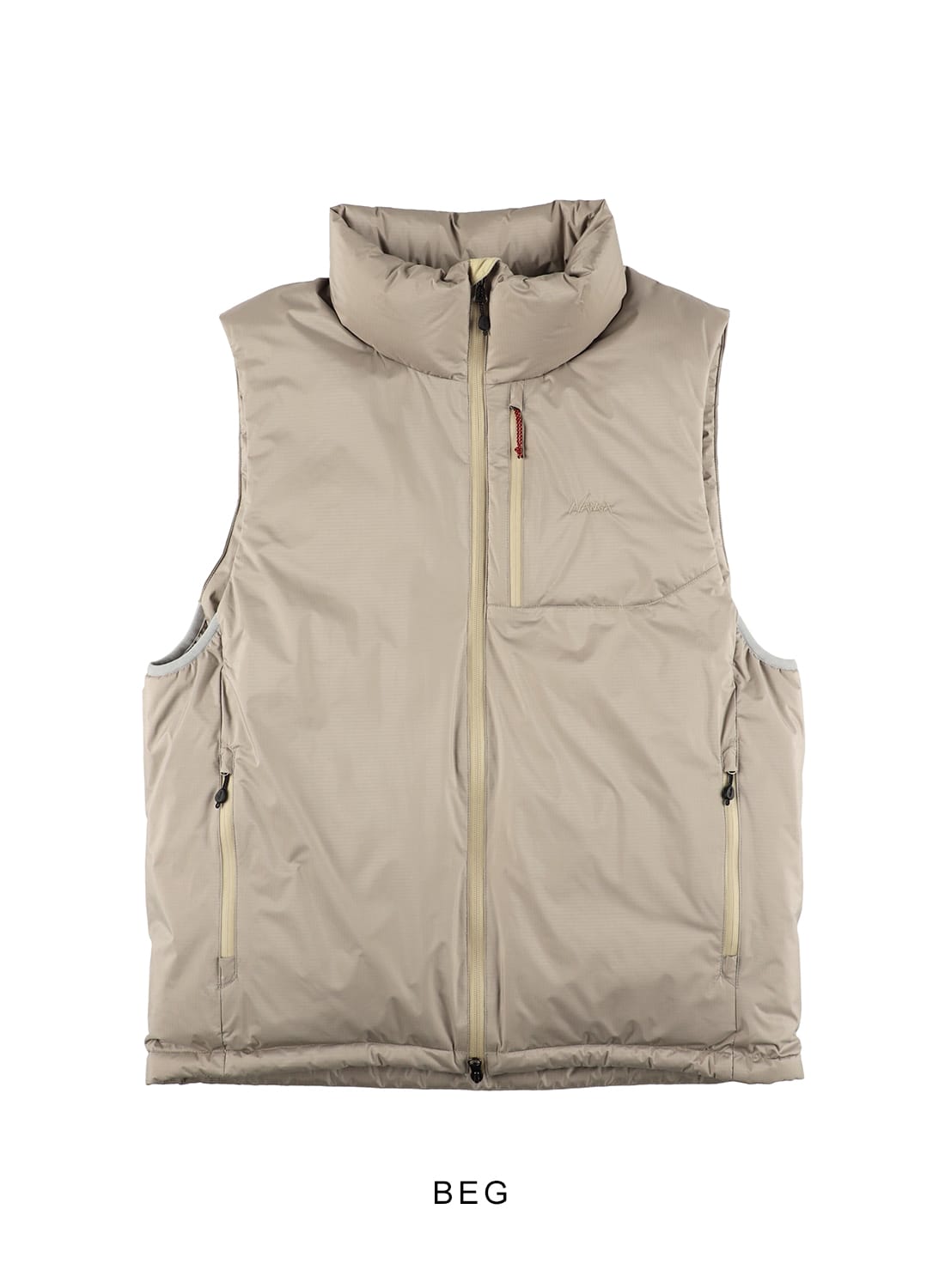 AURORA TEX STAND COLLAR DOWN VEST|オーロラテックス スタンドカラー
