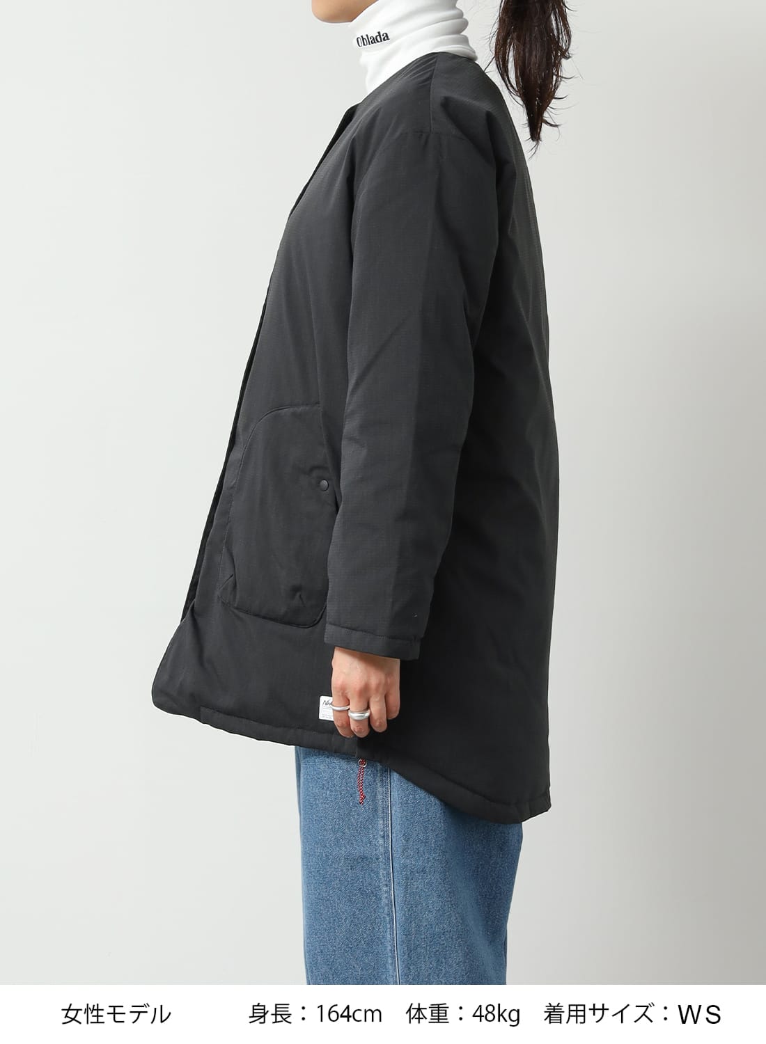 NANGA(ナンガ)/HINOC RIPSTOP INNER DOWN LONG CARDIGAN W