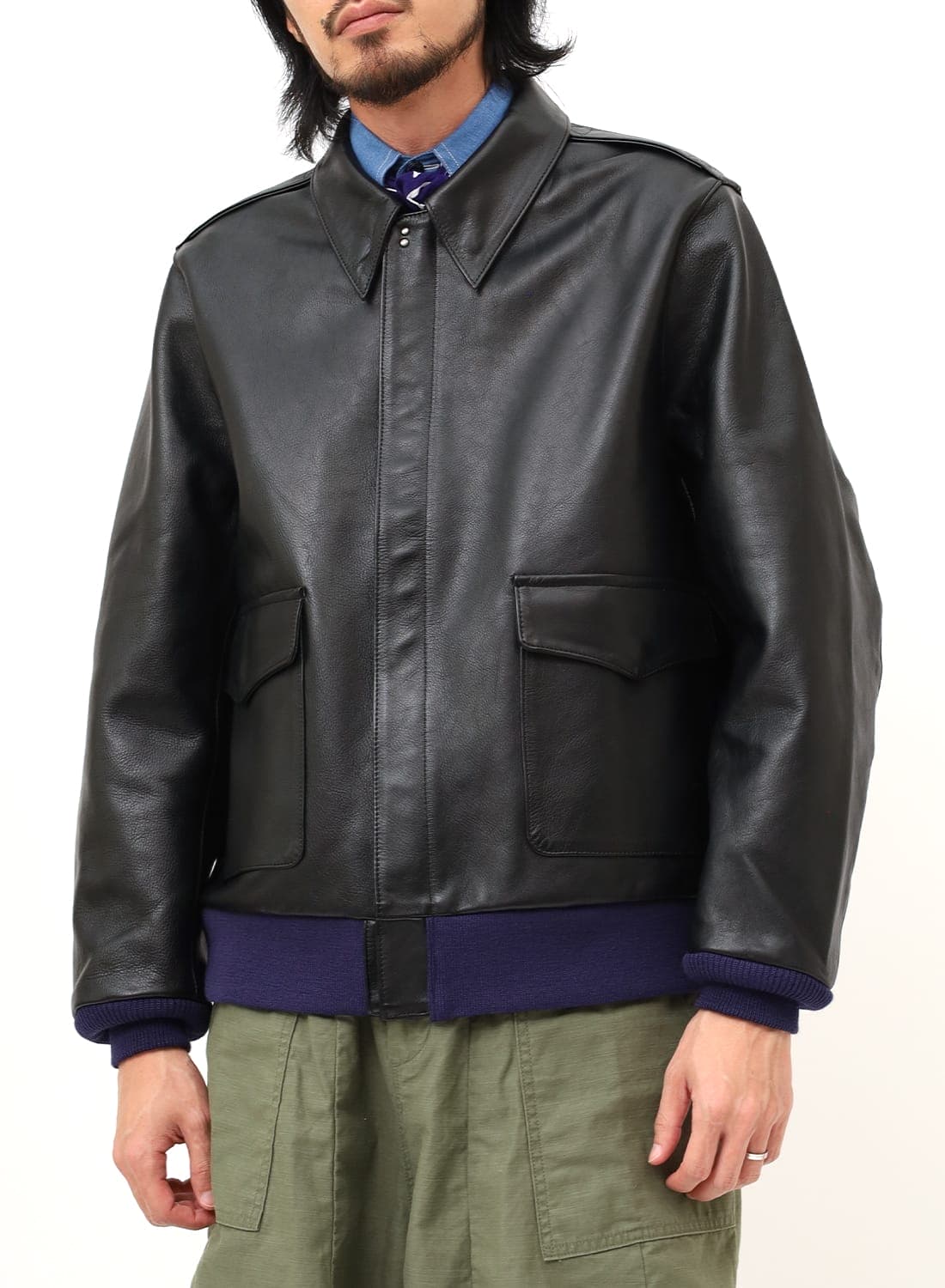 NEEDLES（ニードルズ）A-2 Jacket - Cowhide Leather（A-2
