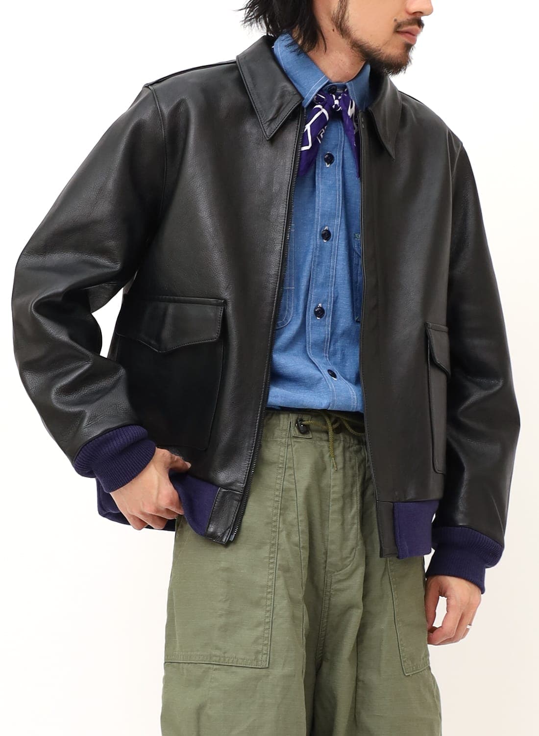 NEEDLES（ニードルズ）A-2 Jacket - Cowhide Leather（A-2