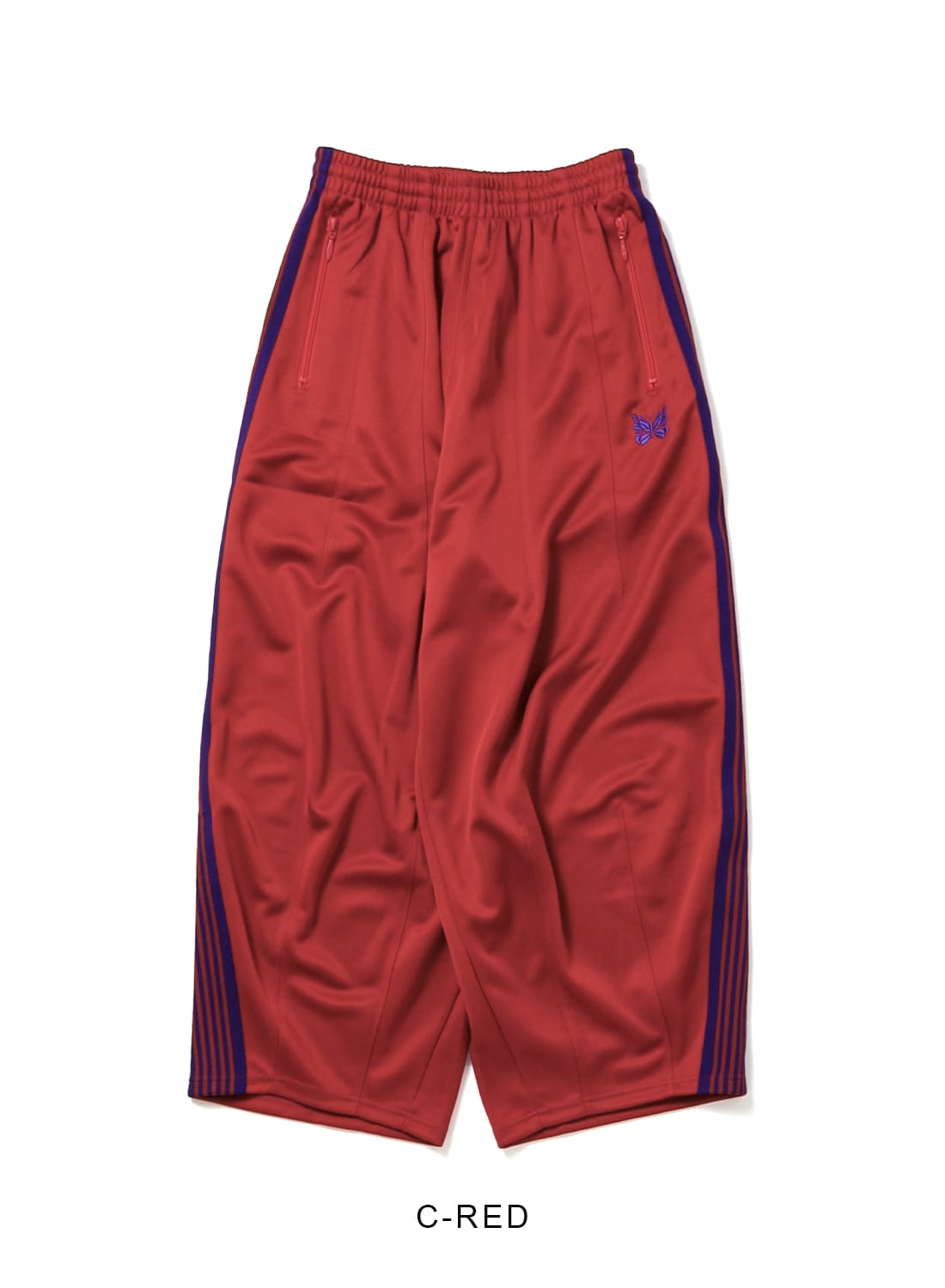 needles 18aw トラックパンツ　H.D ヒザデル　マルーン　ボルドー Needles - 即完売 needles トラックパンツ ヒザデルパンツ