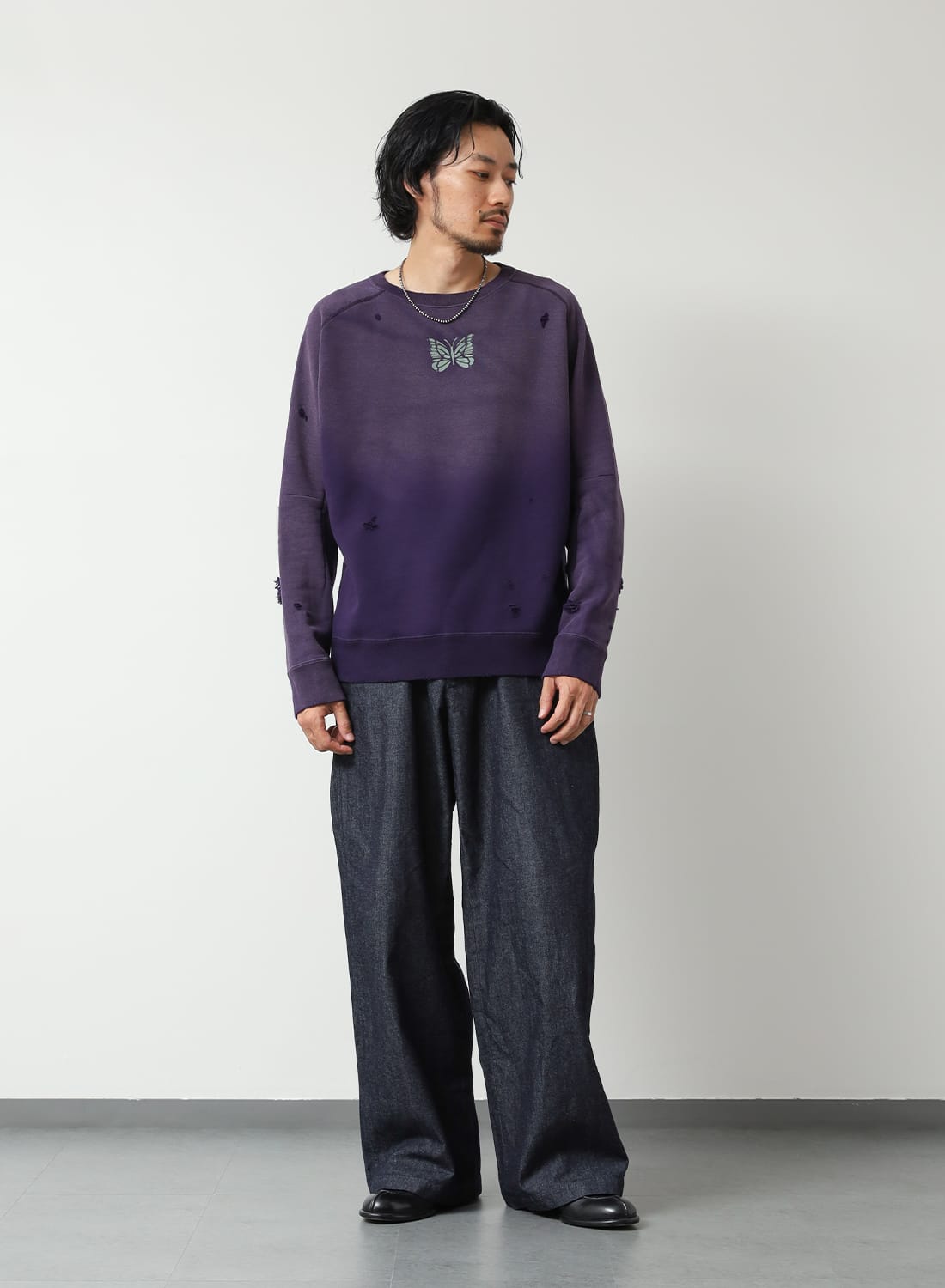 Needles スウェット NEEDLES（ニードルズ）Deconstructed Sweat Shirt - Cotton