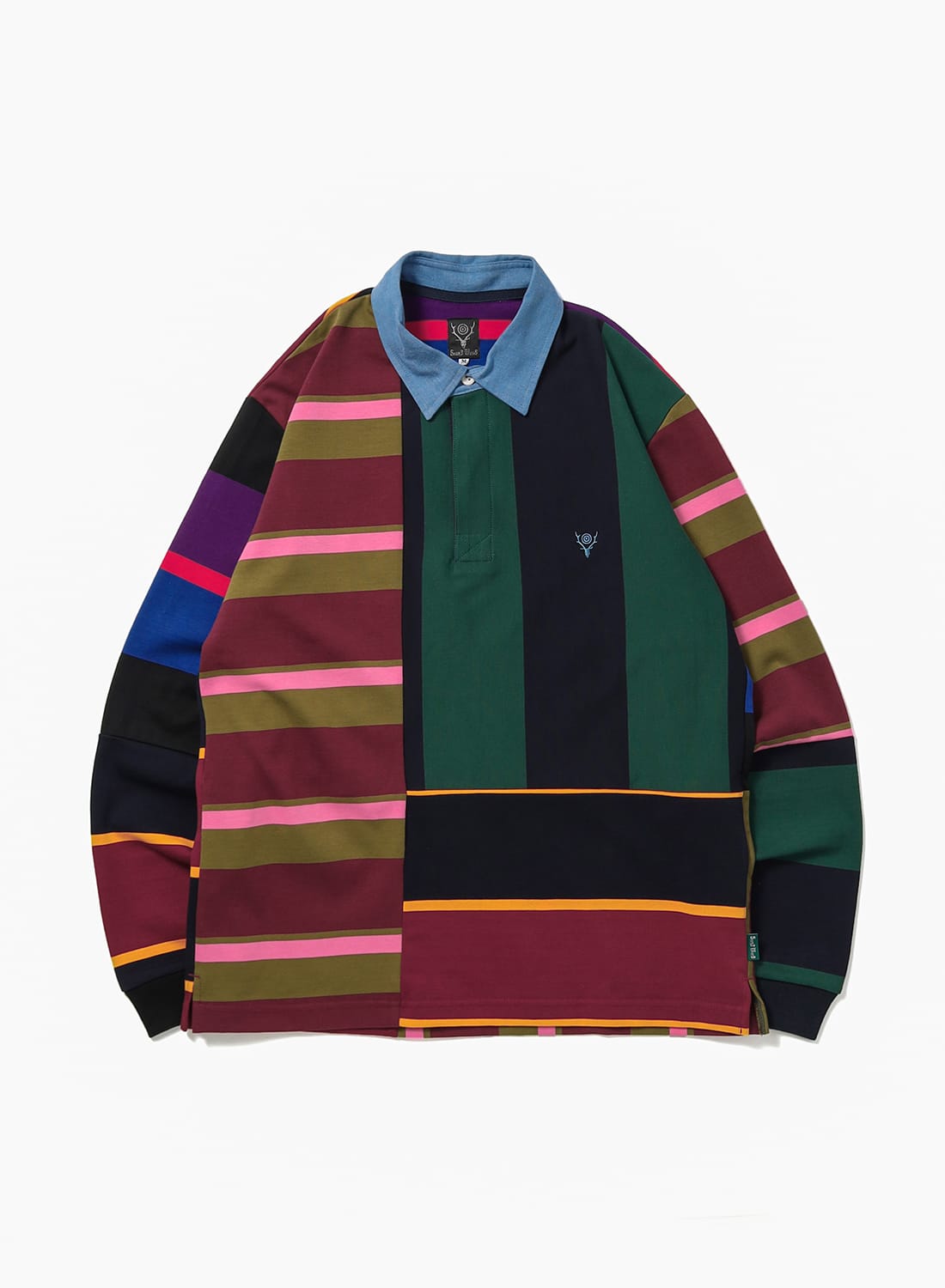 RUGGER SHIRT - COTTON PLAINSTITCH / CRAZY PATTERN B|ラガーシャツ