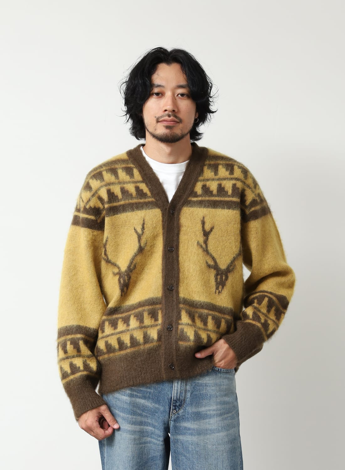 South2 West8（サウスツー ウエストエイト）Mohair V Neck