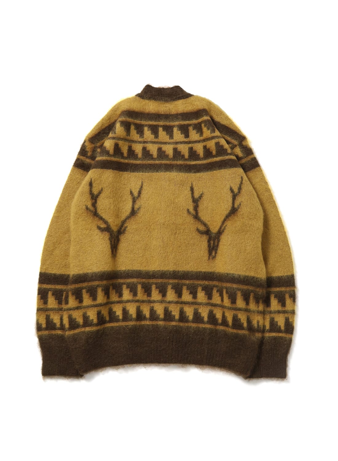 MOHAIR V NECK CARDIGAN SWEATER - NORDIC SKULL|モヘア Vネック