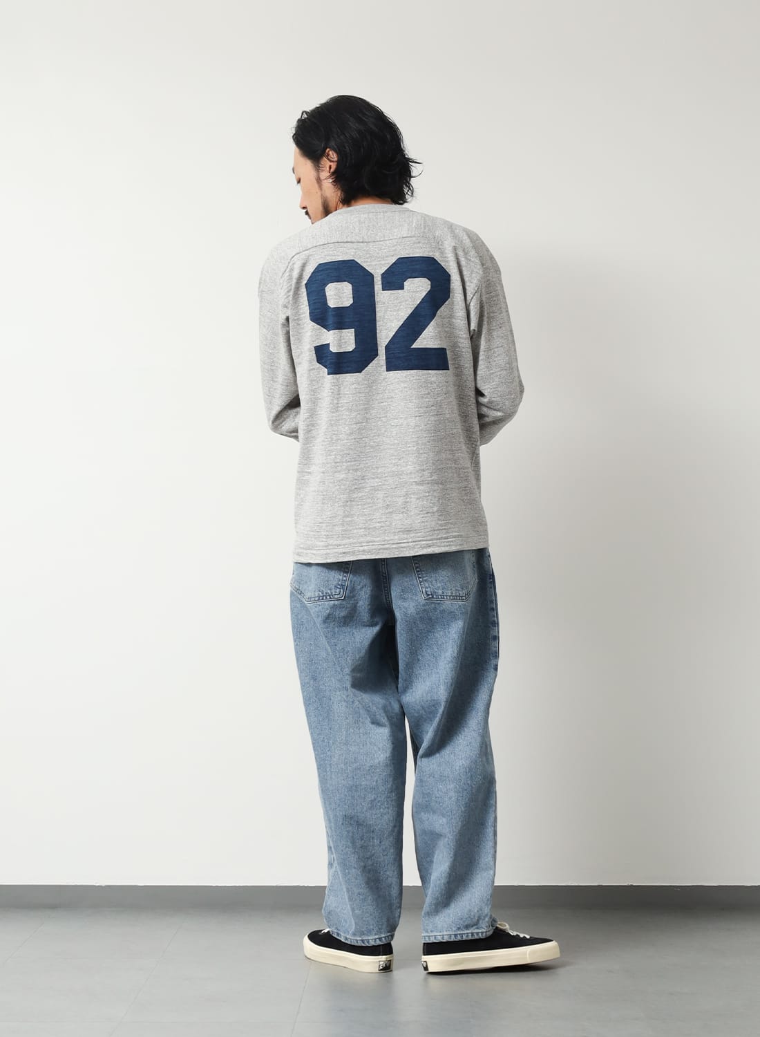 LOT 4063 3/4 SLEEVE FOOTBALL T-SHIRT “NAVY 92”|Lot 4063 7分袖