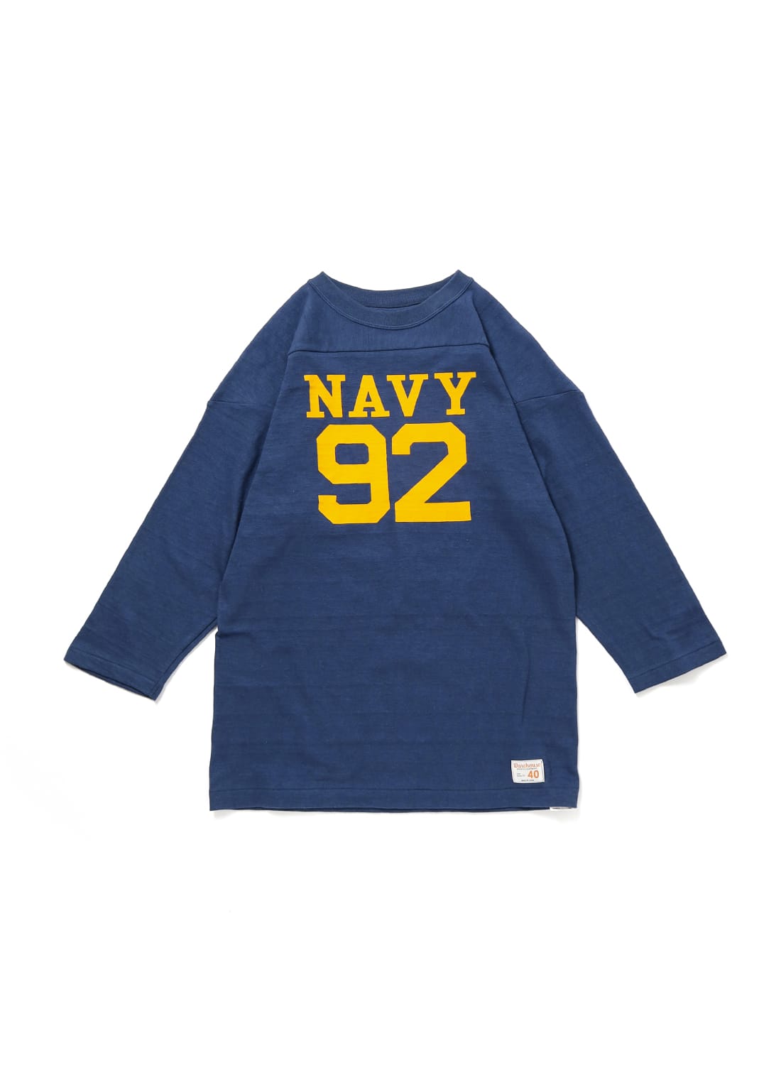 LOT 4063 3/4 SLEEVE FOOTBALL T-SHIRT “NAVY 92”|Lot 4063 7分袖