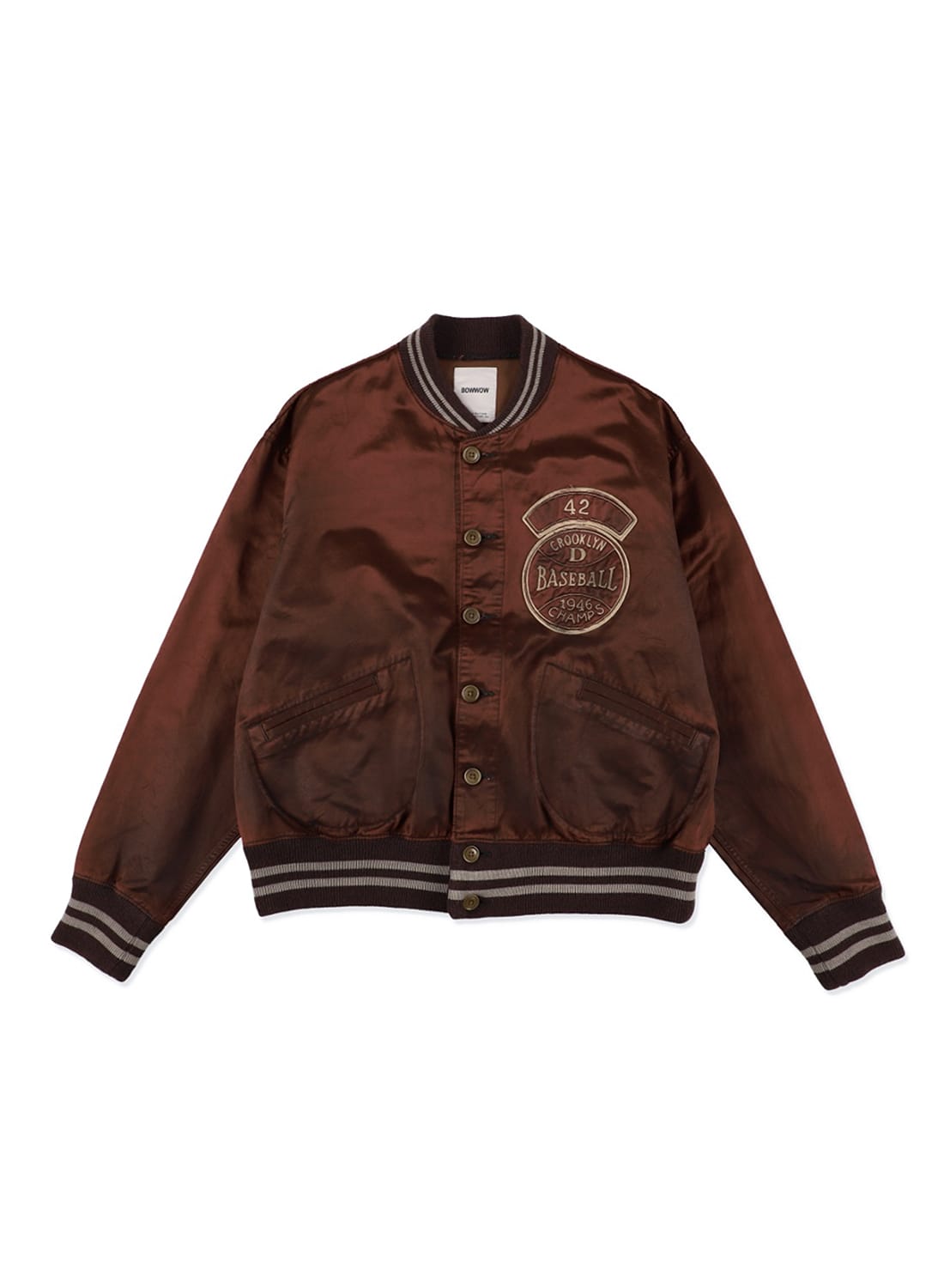 BASEBALL CHAMPION SATIN JACKET AGED|ベースボールチャンピオン