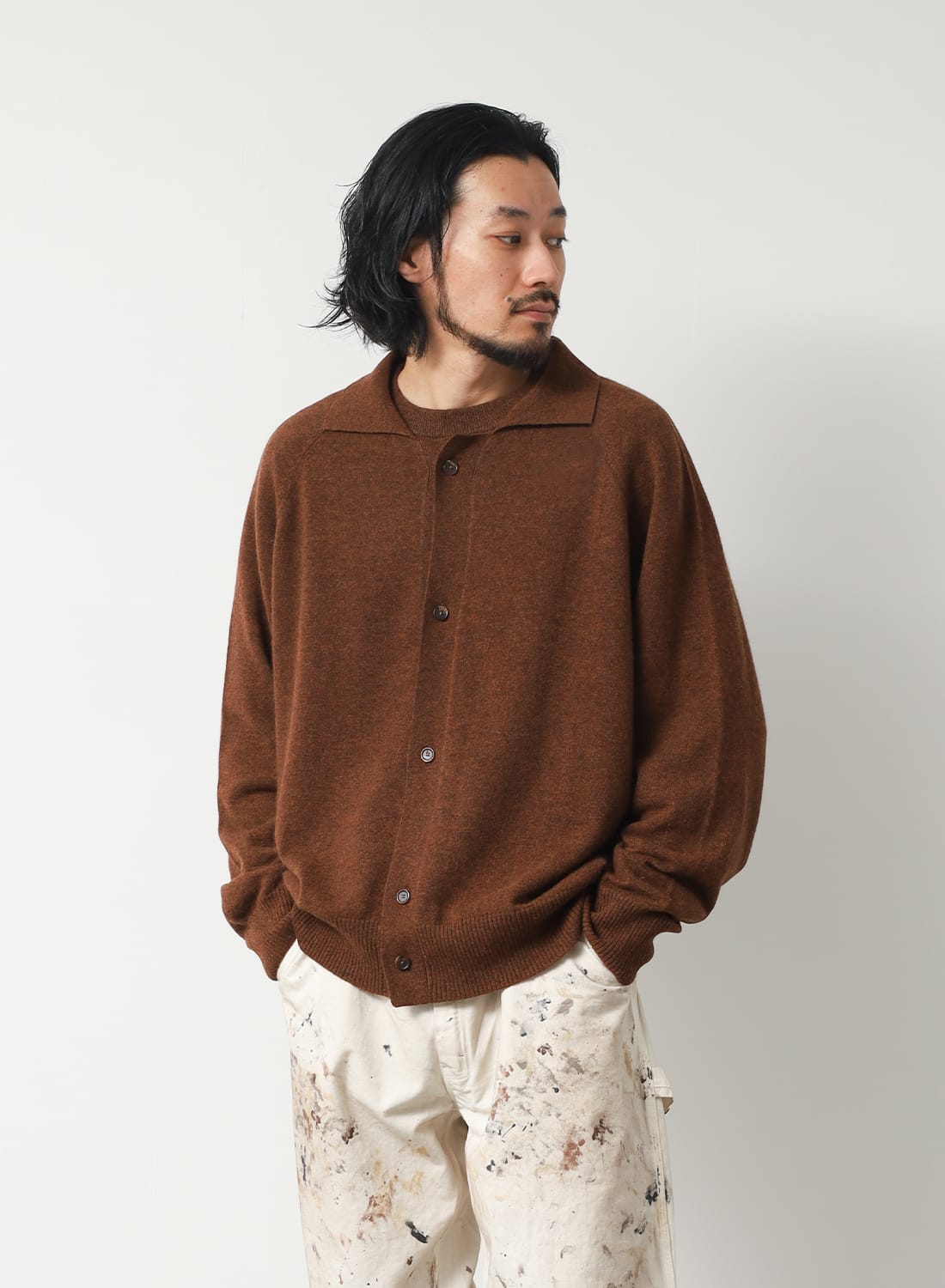 INNER MONGORIAN CASHMERE GARDIGAN I|インナー モンゴリアン カシミヤ