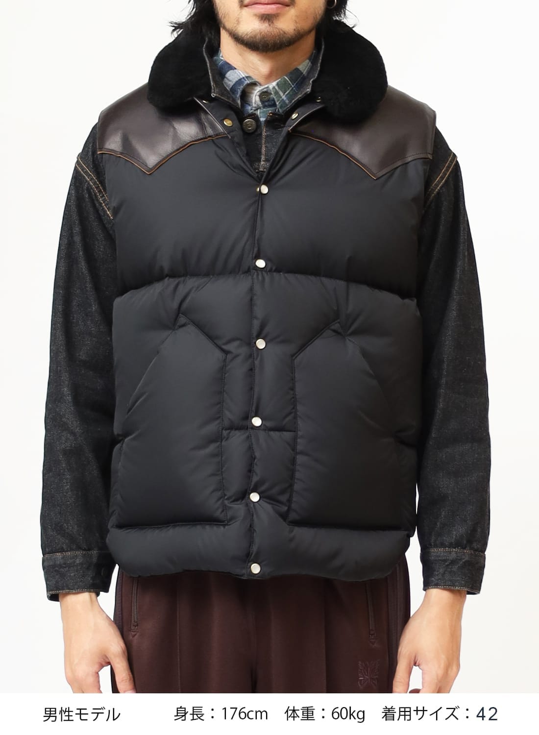 【レディース・美品】Rocky Mountain 黒 ロッキーマウンテン ベスト Rocky Mountain FeatherBed ROCKY MOUNTAIN FEATHERBED ロッキー