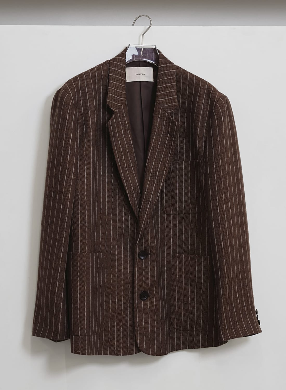 BOYFRIEND STRIPE LINEN JACKET|【26SS先行予約】ボーイフレンドリネン