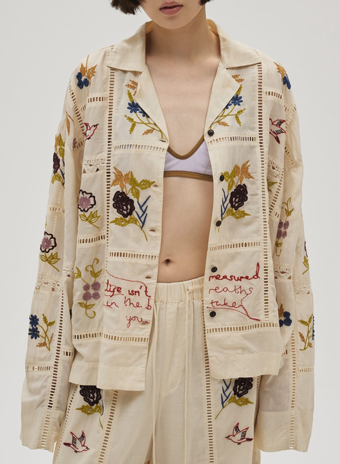 ●専用ページ● トゥデイフル　エンブロイダリー　パッチワークシャツ EMBROIDERY PATCHWORK SHIRTS|【26SS先行予約】エンブロイダリー