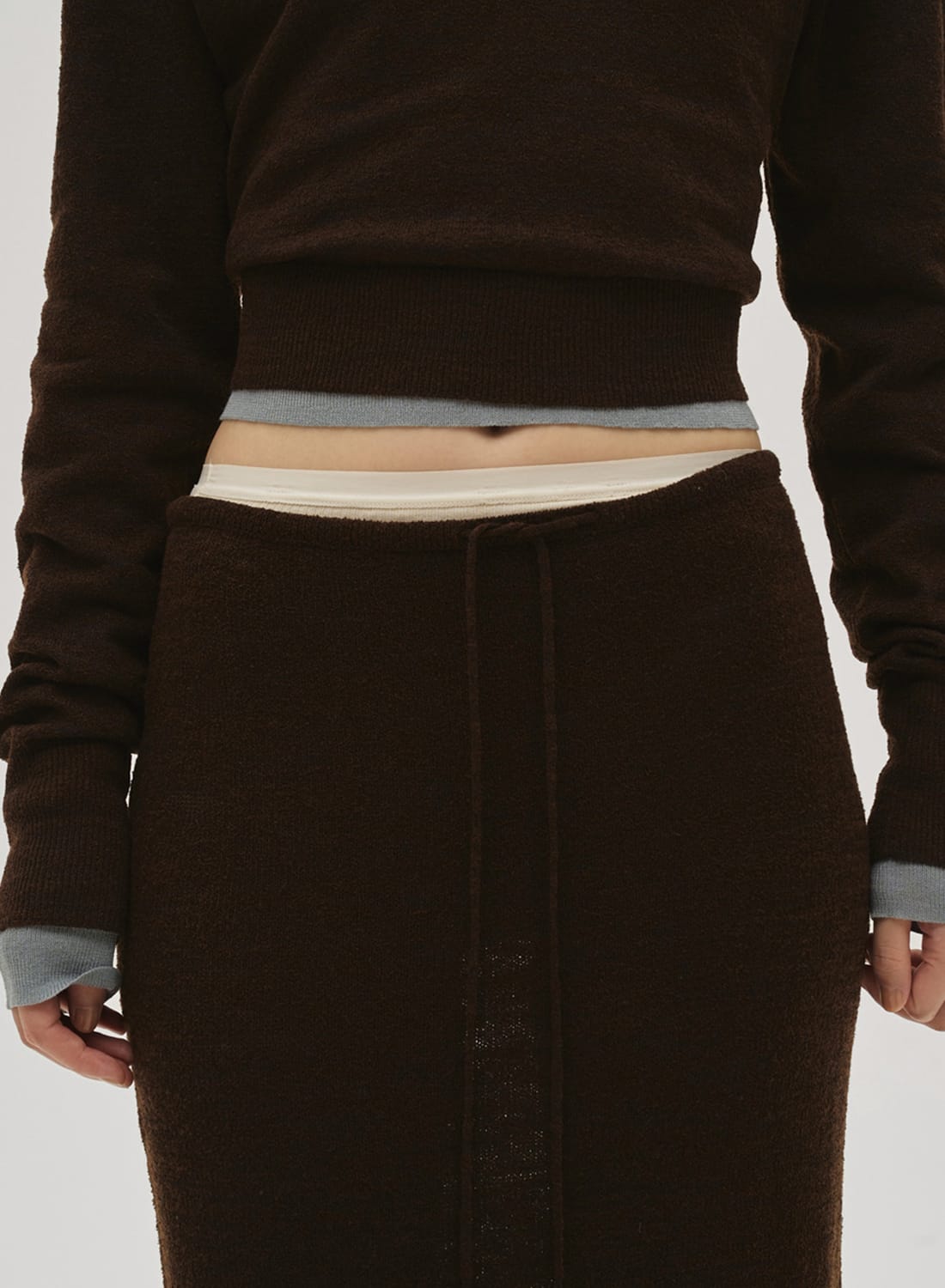 MINIBOUCLE KNIT SKIRT|【26SS先行予約】ミニブークレニットスカート