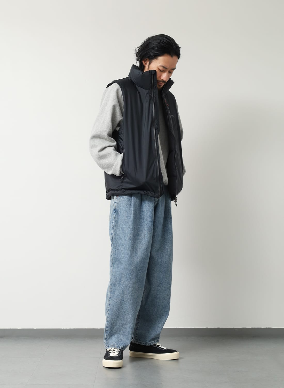 ポイントアップ】AURORA TEX STAND COLLAR DOWN VEST|オーロラテックス