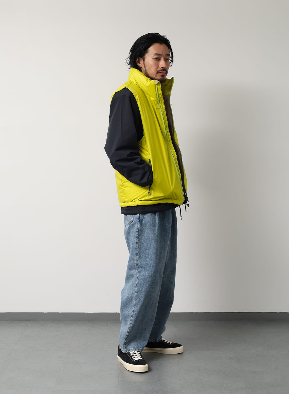 ポイントアップ】AURORA TEX STAND COLLAR DOWN VEST|オーロラテックス