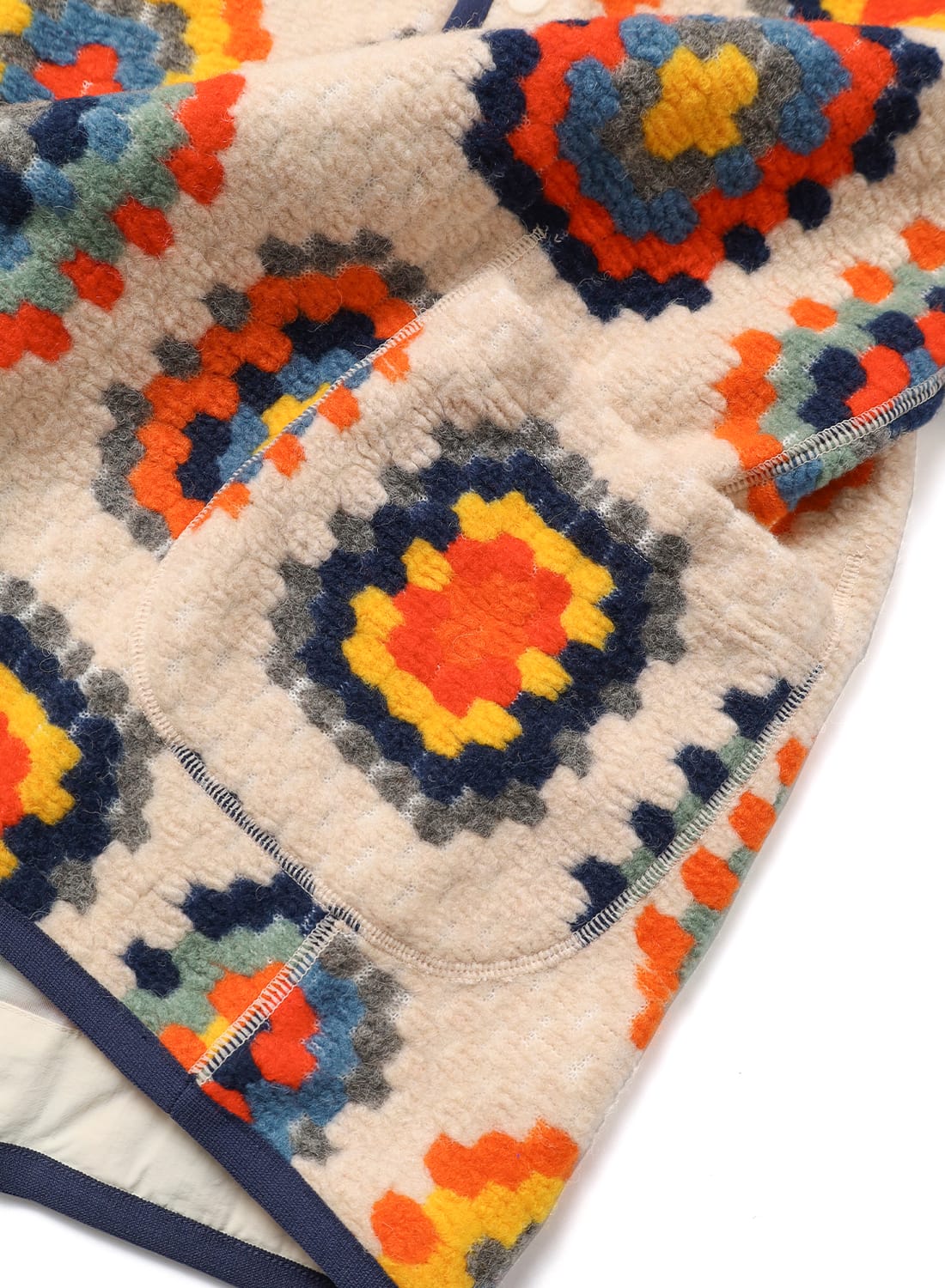 WOOL JACQUARD CARDIGAN|ウール ジャカード カーディガンウール ジャ