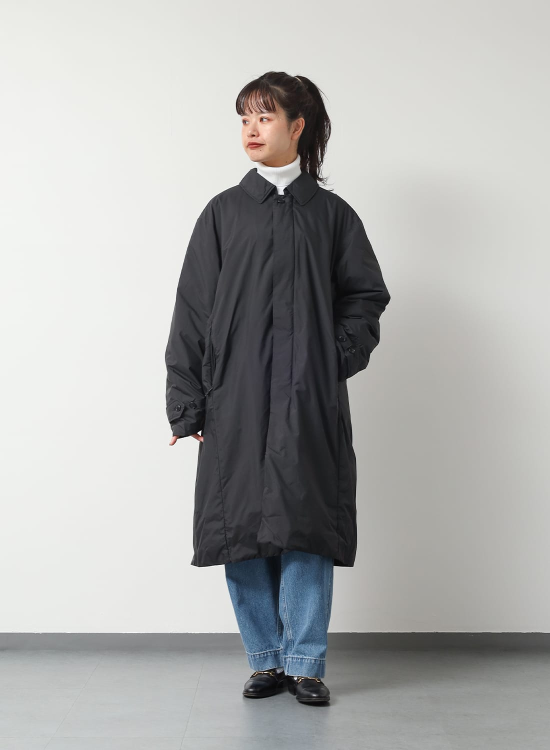 ポイントアップ】DOWN BAL COLLAR COAT|ダウン バルカラーコートダウン
