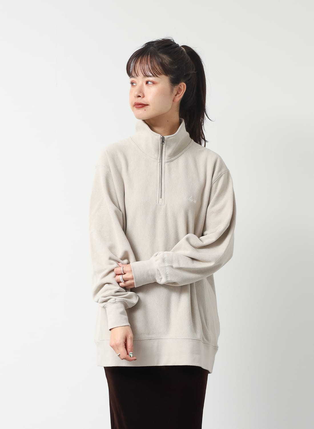 DRY MIX TERRY HALF ZIP SWEAT|ドライミックス テリーハーフジップ