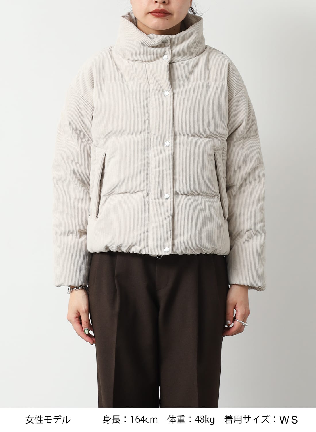 CORDUROY SHORT DOWN JACKET W|コーデュロイショートダウンジャケット
