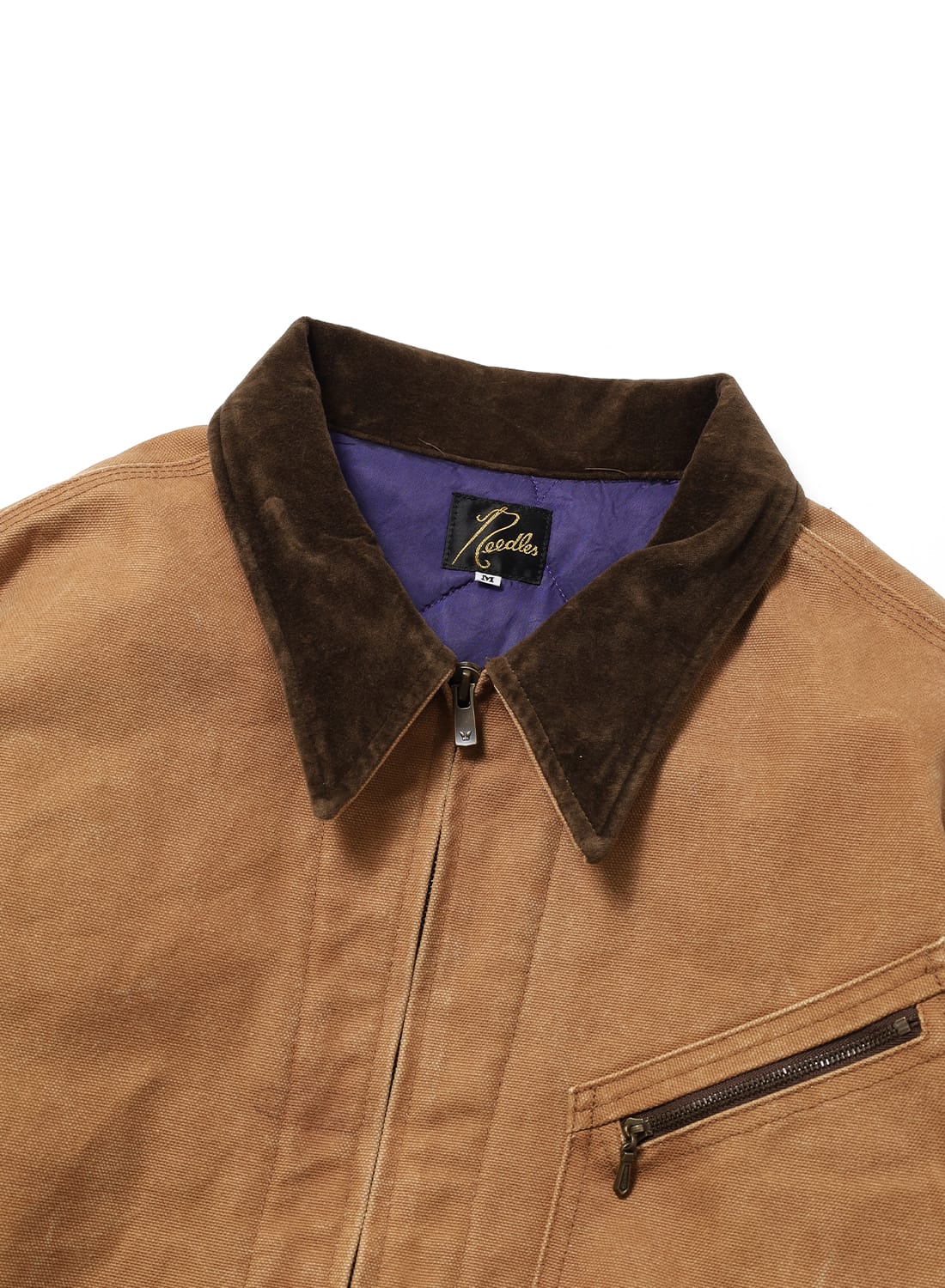 ZIPPED WORK JACKET - DUCK CANVAS / KAKISHIBU PAINT|ジップドワーク