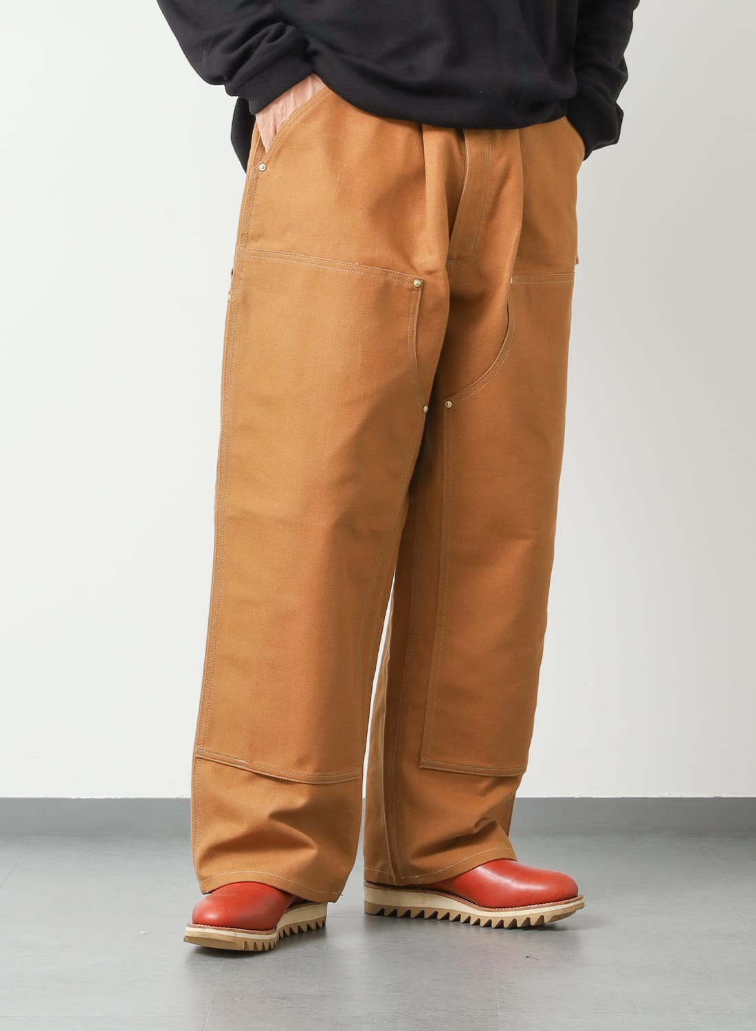US CARHARTT DOUBLE-KNEE ONE-TUCK FIRM PAINTER PANTS|US カーハート