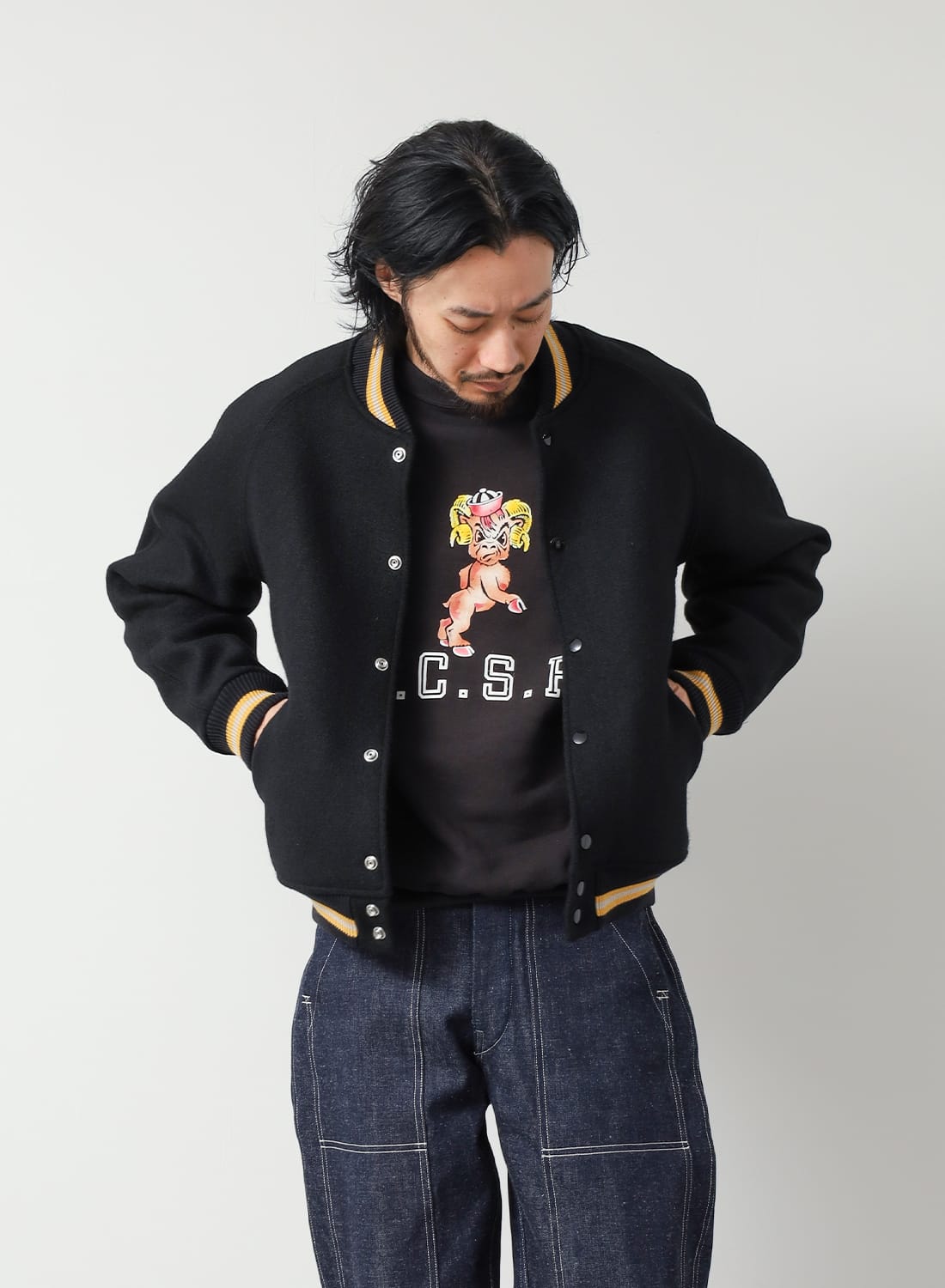 LOT 2239 1950'S ARMY VARSITY JACKET|Lot 2239 1950'S アーミー バー