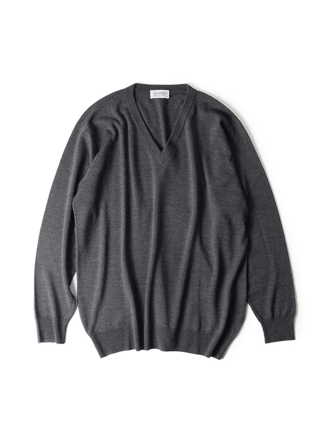 JOHN SMEDLEY ジョンスメドレー 24G Vネック ニット Sサイズ JOHN SMEDLEY/24G V NECK SWEATER|24G メリノウール Vネックセーター