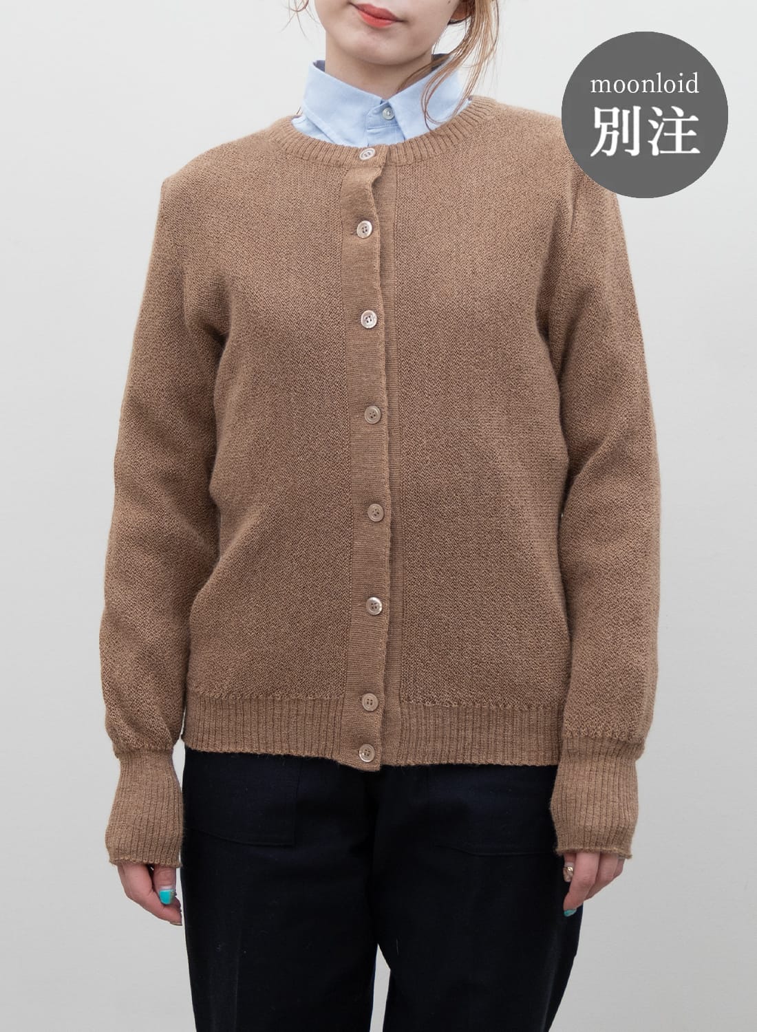 LEMMERMAYER 100%ALPACA カーディガン FANNI LEMMERMAYER/CREW NECK CARDIGAN |アルパカ クルーネック