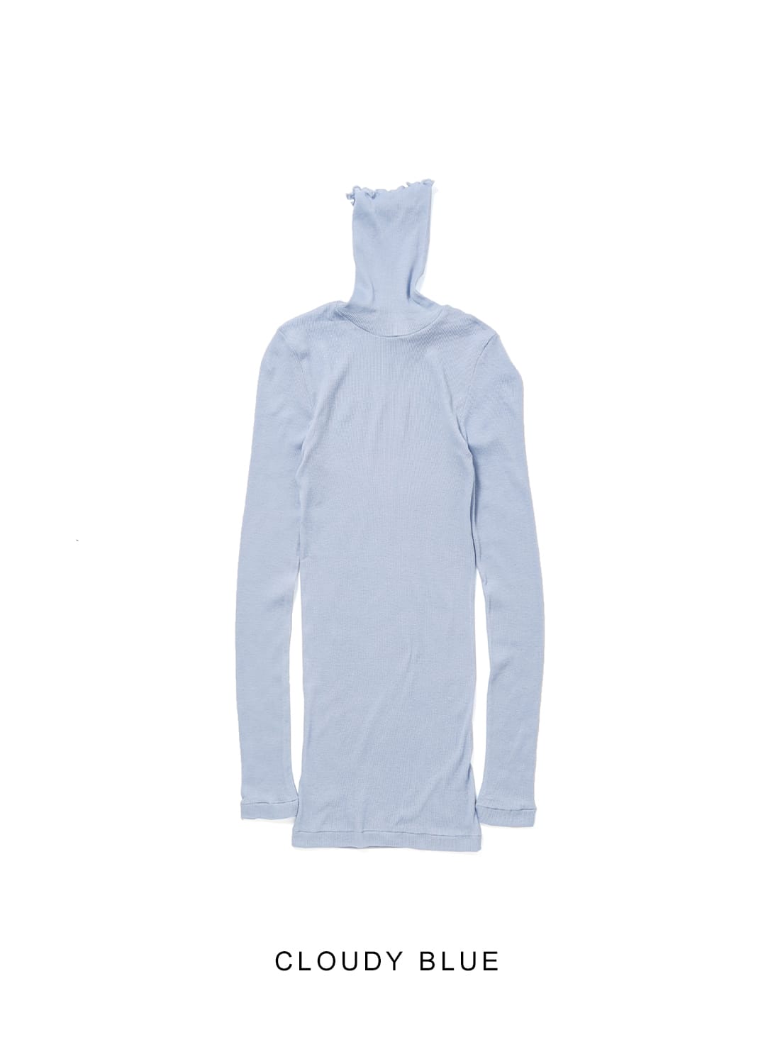 COTTON CASHMERE RIB TURTLENECK L/S T-SHIRT|コットン カシミヤ リブ