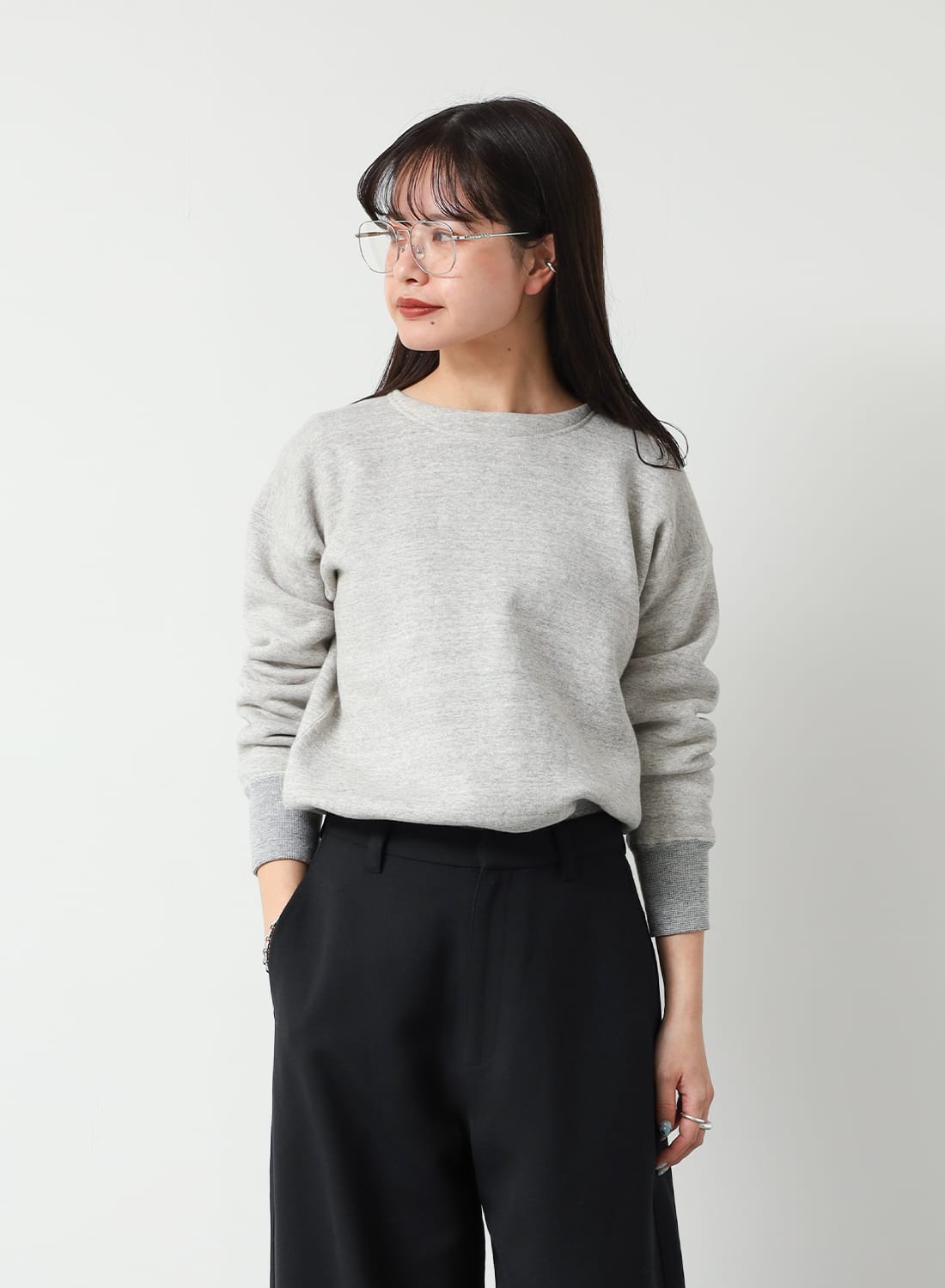 EXTRA COTTON FLEECE CREW NECK LONG SLEEVE|【別注カラー】エクストラ