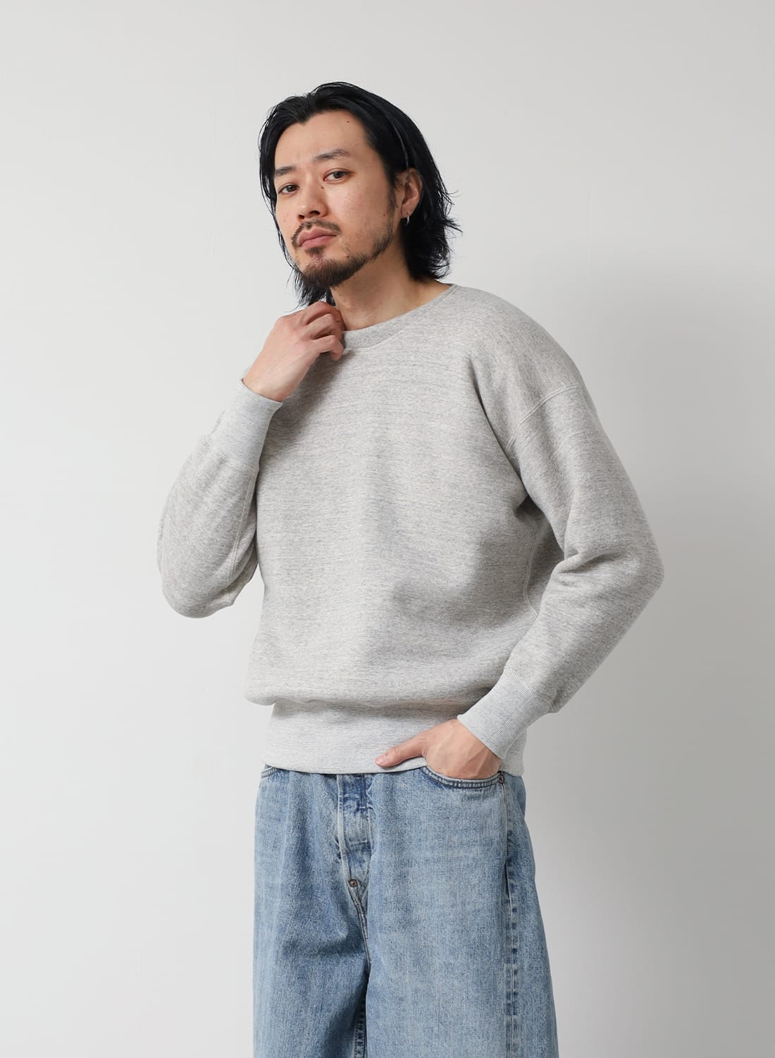 EXTRA COTTON FLEECE CREW NECK LONG SLEEVE|【別注カラー】エクストラ