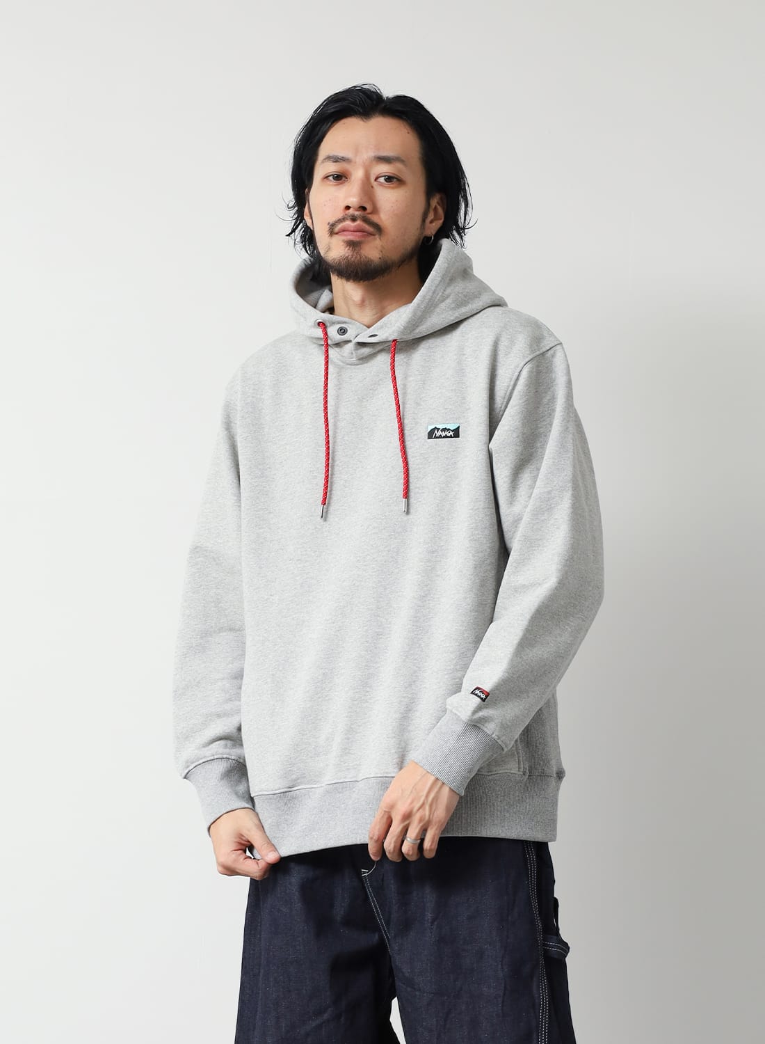 ECO HYBRID MINI BOX LOGO EMBROIDERY SWEAT HOODIE|エコハイブリッド