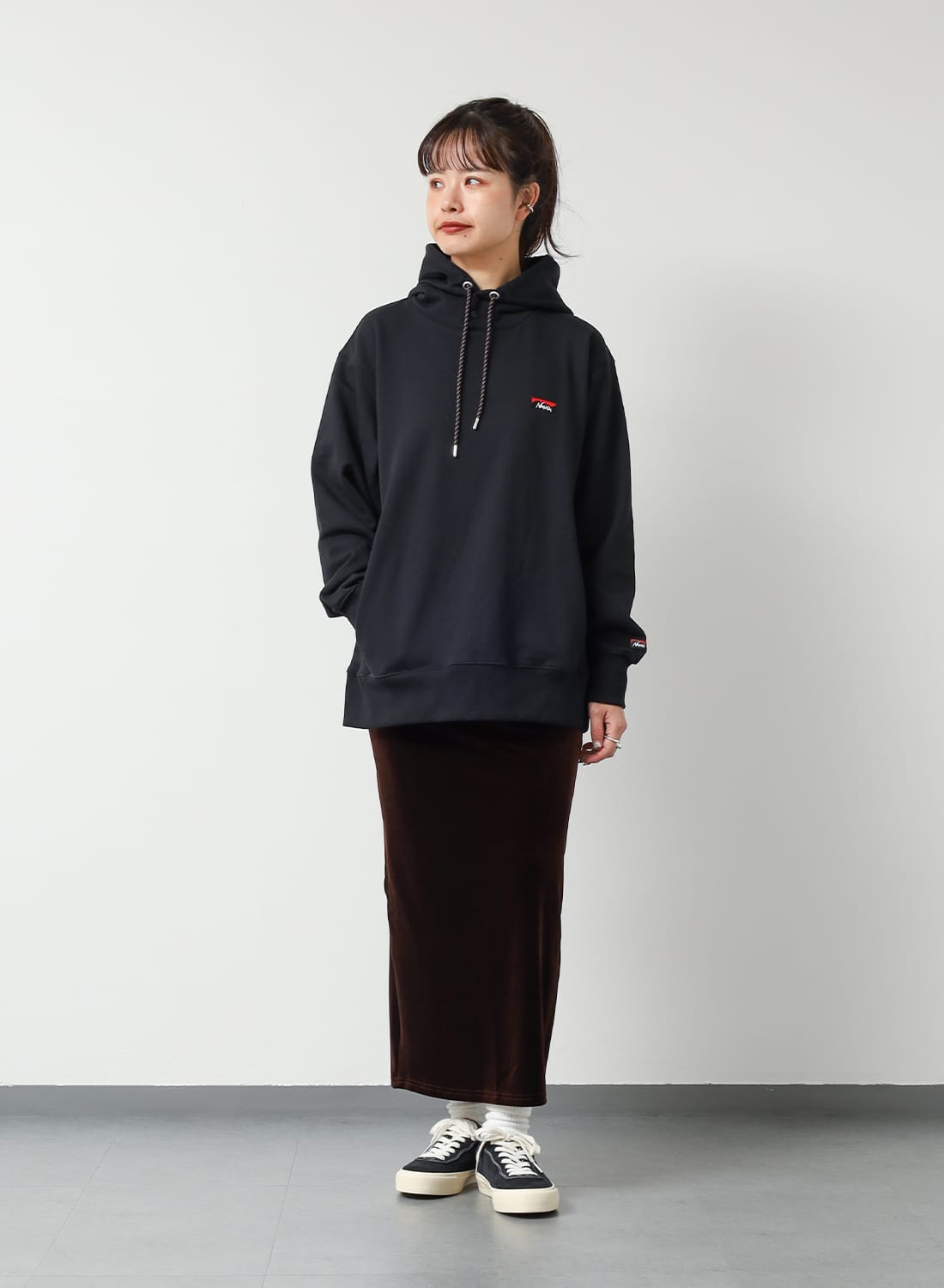 ポイントアップ】ECO HYBRID MINI BOX LOGO EMBROIDERY SWEAT HOODIE