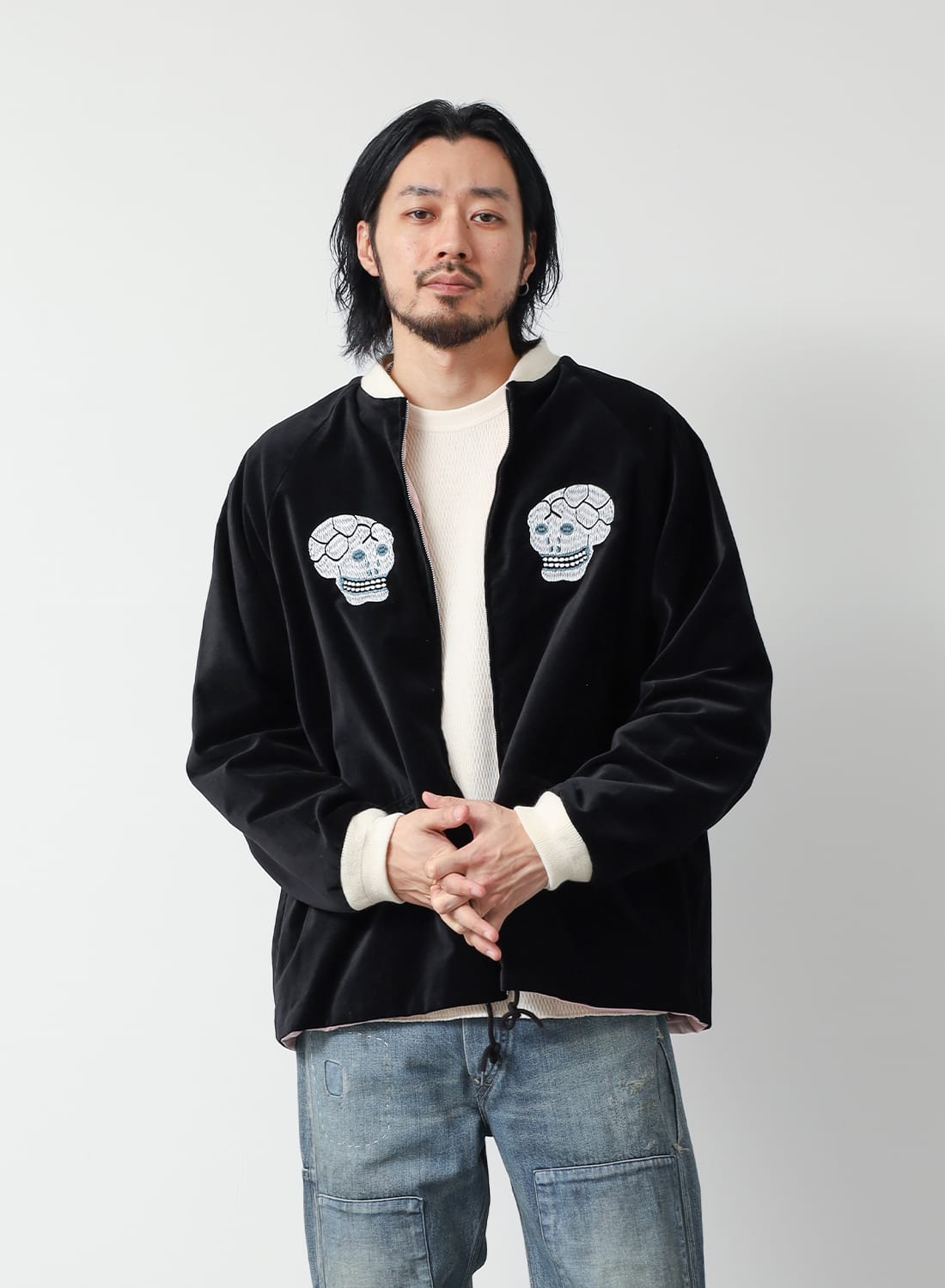 SNAKE＆SKULL SOUVENIR JACKET VELOUR|スネーク＆スカル スーベニア