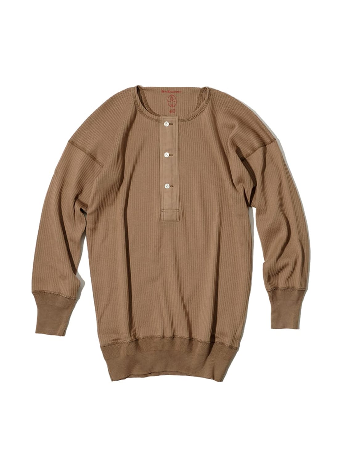 d*e様 オールドHUEBLER MADE IN USA OLDE HOMESTEADER/HENLEY NECK LONG SLEEVE ARMY RIB|スウェディッシュ
