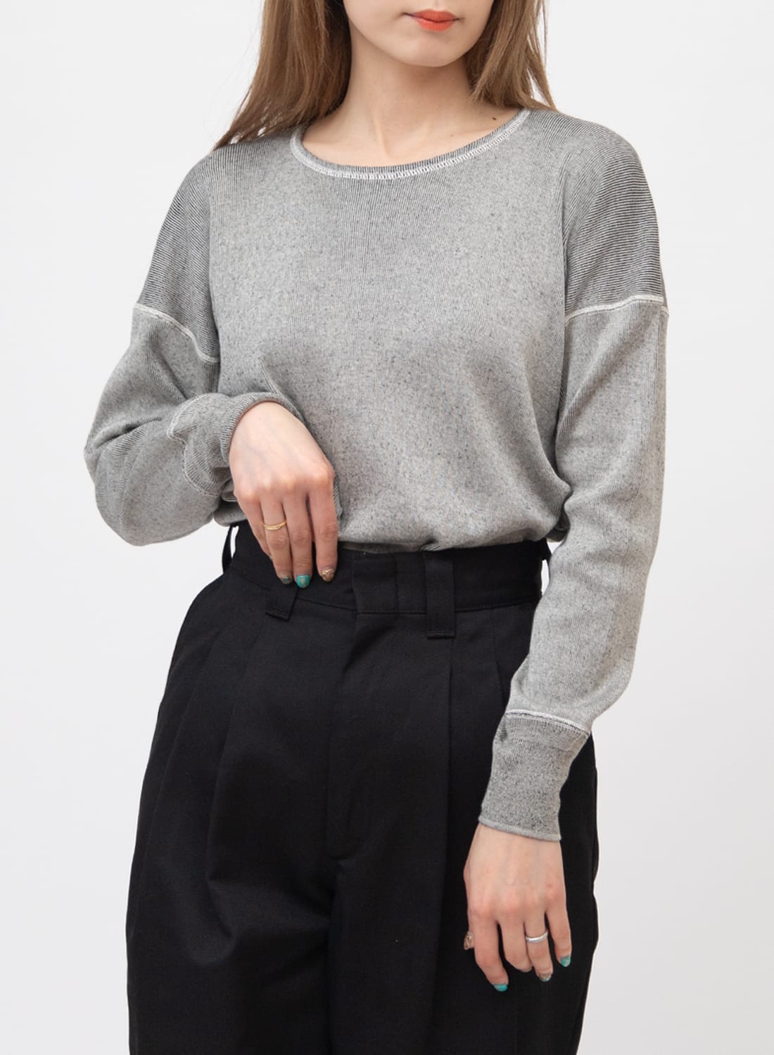 OLDE HOMESTEADER/CREW NECK LONG SLEEVE|インターニットリブ クルー