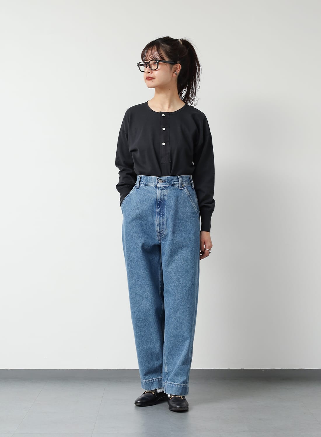 RUSTIC JERSEY HENLEY NECK LONG SLEEVE|ラスティックジャージー