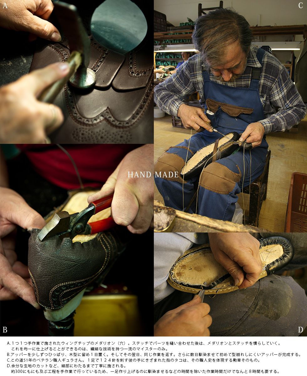 Heinrich Dinkelacker ハインリッヒディンケラッカー ディンケルアッカー/RIO リオ ウィングチップ レザー シューズ ホーウィン シェルコードバン 革靴 メンズ ハンガリー ブダペスト製 MADE IN HUNGARIAN 