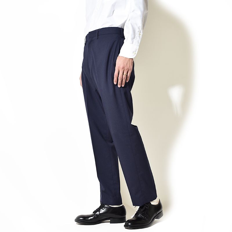 ANATOMICA 黒サテン別注トリムフィットパンツ size30 アナトミカ-